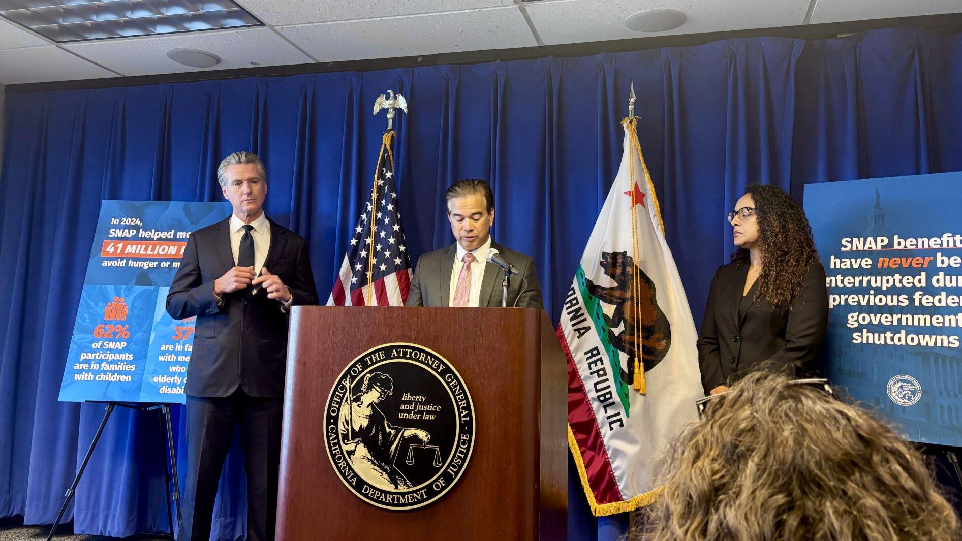 California attorney general says stalling SNAP benefits is unlawful, vows to fight for most vulnerable